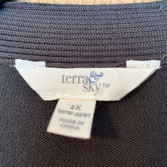 Terra & Sky like New Cardigan size 2X - Picture 3 of 4